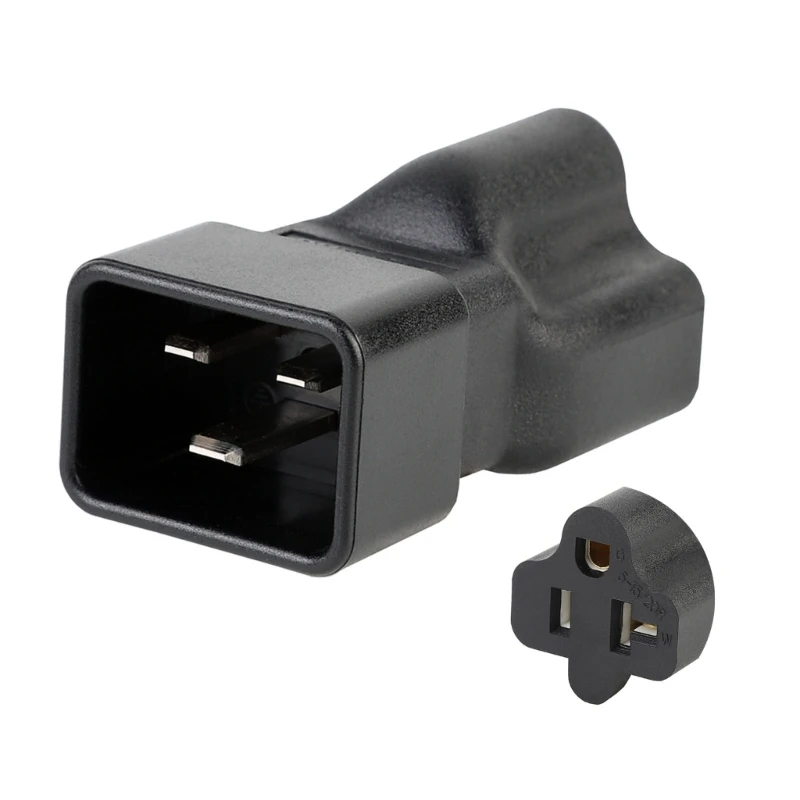 

IEC320 C20 Male to Nema 5-15/20R Female Adapter Kettle Plug 3-pin Connector Interfaces Power Adapter Converter