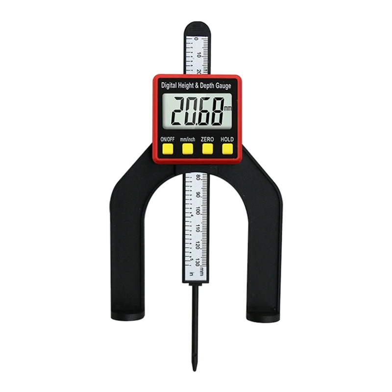 

Large Screen Digital Depth Gauge Measuring Tool mm/inch Digital Height Gauge with Strong Magnet Feet for Drop Shipping