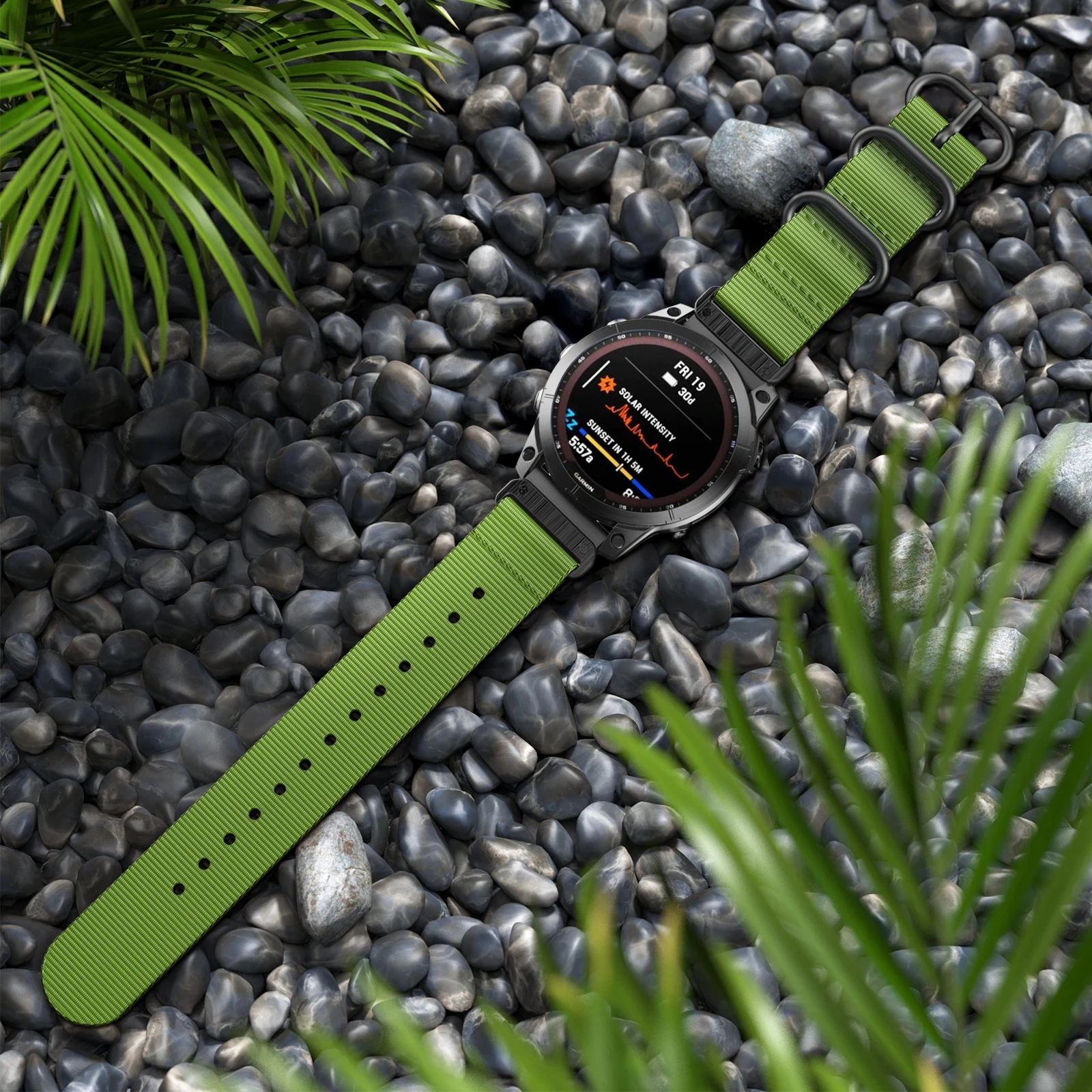 Ремешок нейлоновый для наручных часов Garmin Fenix 8 E 7X 7 6X 6 Pro 5X Plus Epix Gen 2 47 мм 51 955 945 Enduro 3