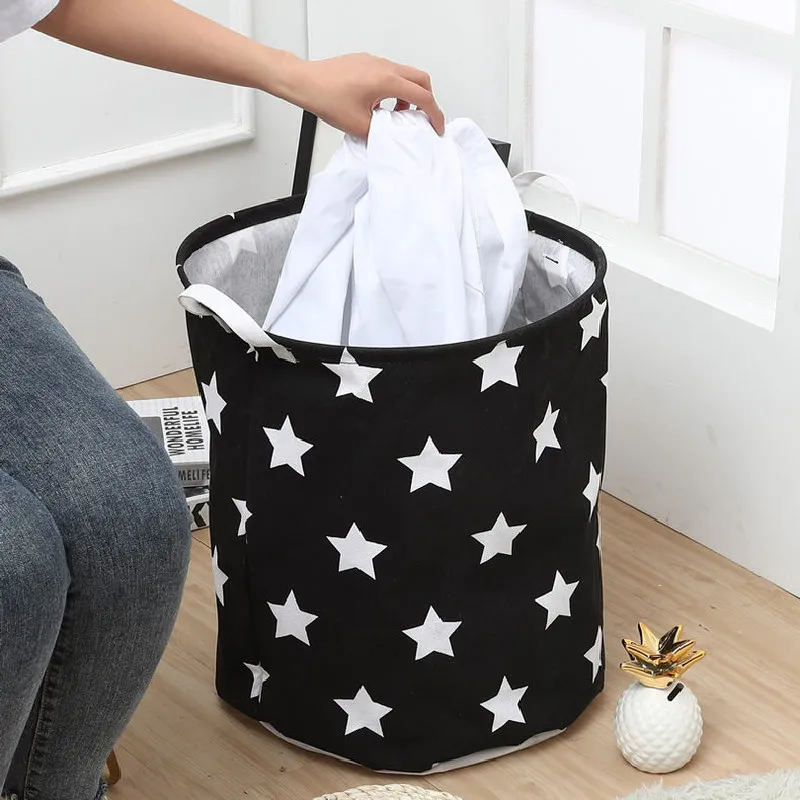 

Large Capacity Storage Bag Dirty Laundry Basket Debris Toy Storage and Organization Foldable Washable Bathroom Living Room Home