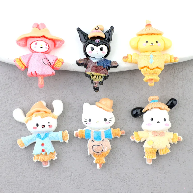 5 шт. милые Sanrio Gull пугало мультяшная смола плоская задняя часть сделай сам каваи