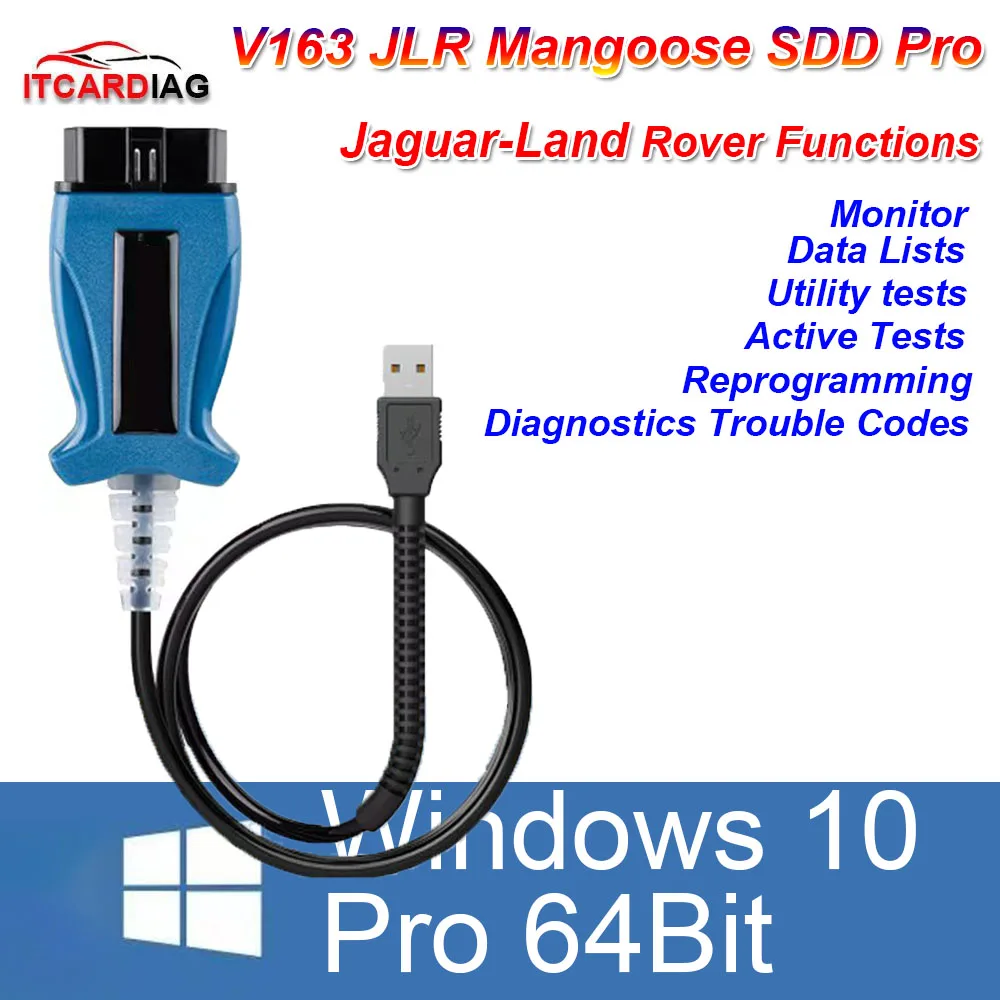 SDD V163 JLR Pro для Jaguar/Land Rove J2534 устройство для прохождения спуска OBD2 сканер SDD PRO автомобильный диагностический инструмент поддержка кабеля 2005-2017