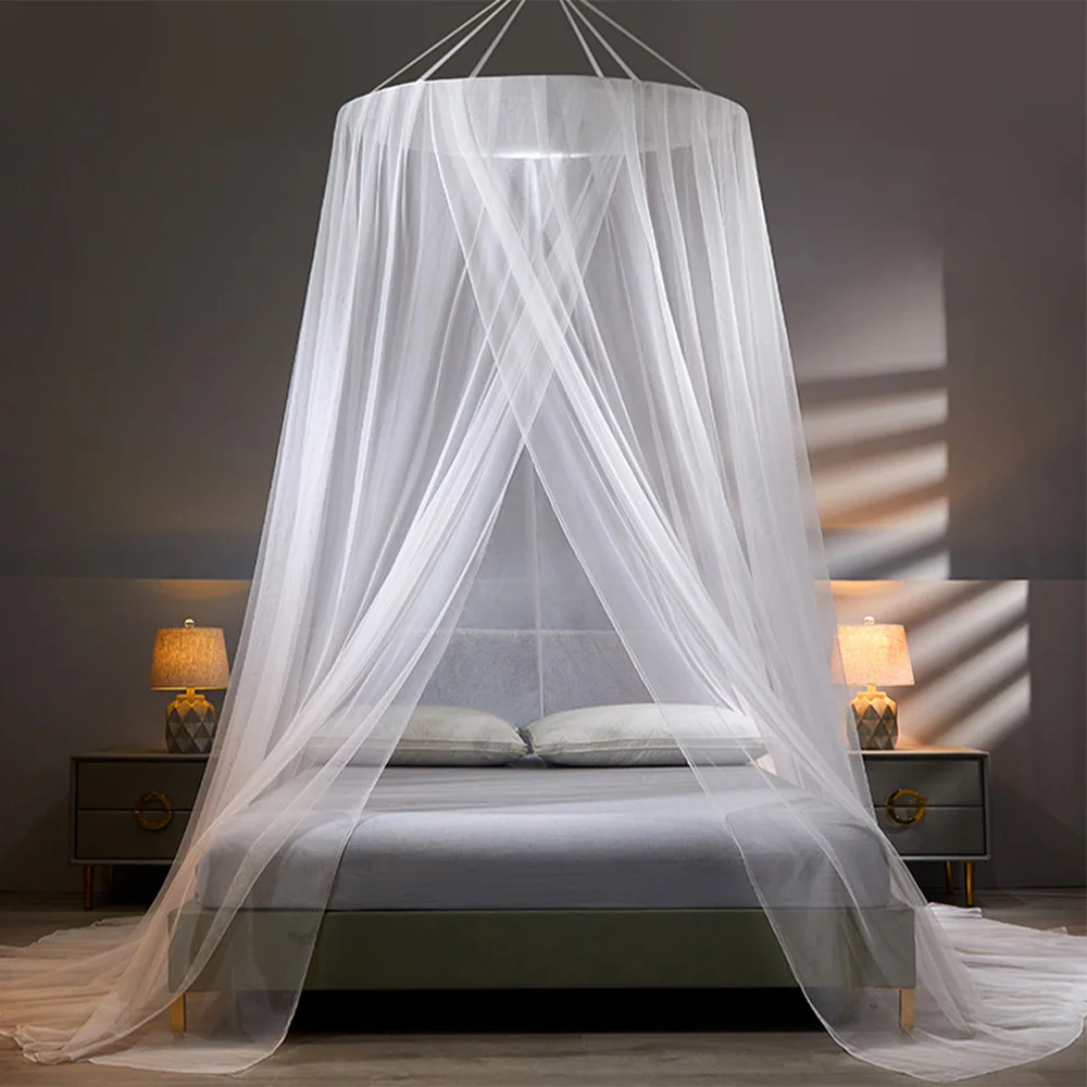 

Yaapeet Bed Canopy on The Bed Mosquito Net Summer Camping Repellent Tent Insect Curtain Foldable Net Living Room Bedroom