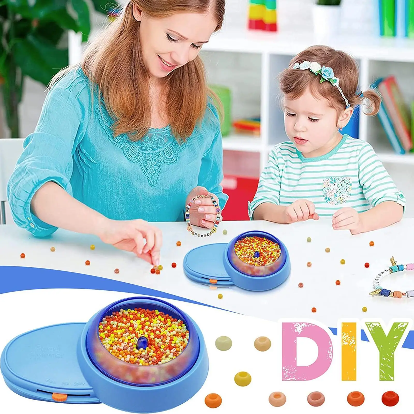 

Electric Bead Spinner Fast Beader Connection Machine Necklace Bead Loader Threading Tool Bracelet Diy Forjewelry Hand Makin