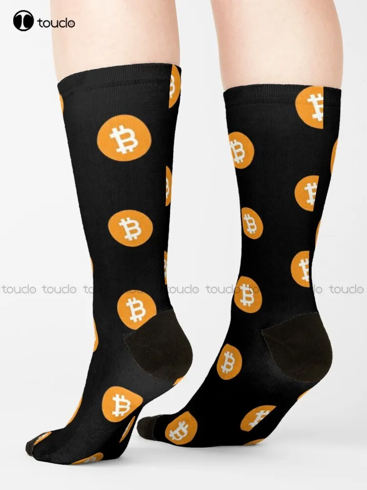 

Bitcoin Btc Classic Cryptocurrency Logo Socks White Men'S Socks Cute Pattern Funny Autumn Best Cartoon Street Skateboard Socks