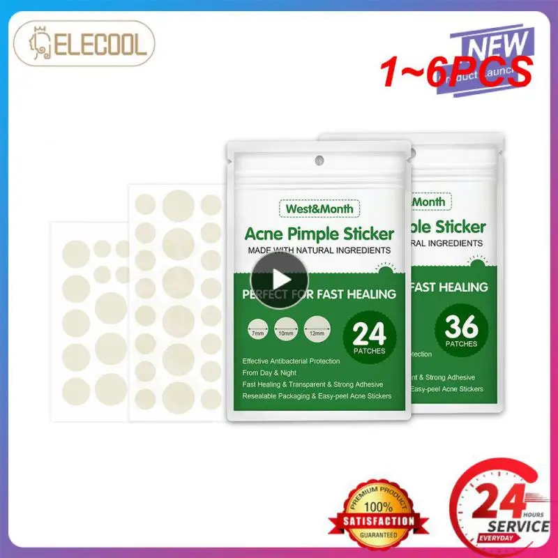 1 ~ 6 шт. пластырь от прыщей невидимый водостойкий впитывающий толкатель