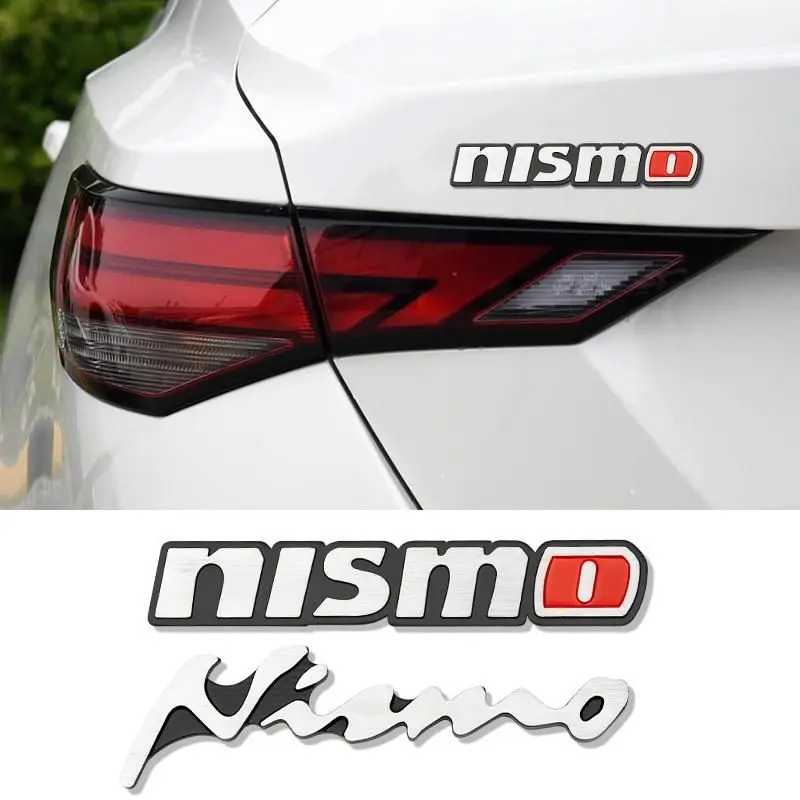 

3D Алюминиевый логотип NISMO, значок на задний багажник автомобиля, эмблема, наклейка на крыло, наклейки для Nissan Tiida Teana Qashqai Almera Juke X Trail