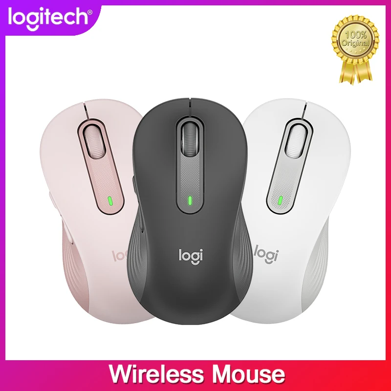 New Logitech Signature M650 M650L Bluetooth Wireless Mouse Silent Clicks Customizable Side Buttons Multi-Device Compatibility |