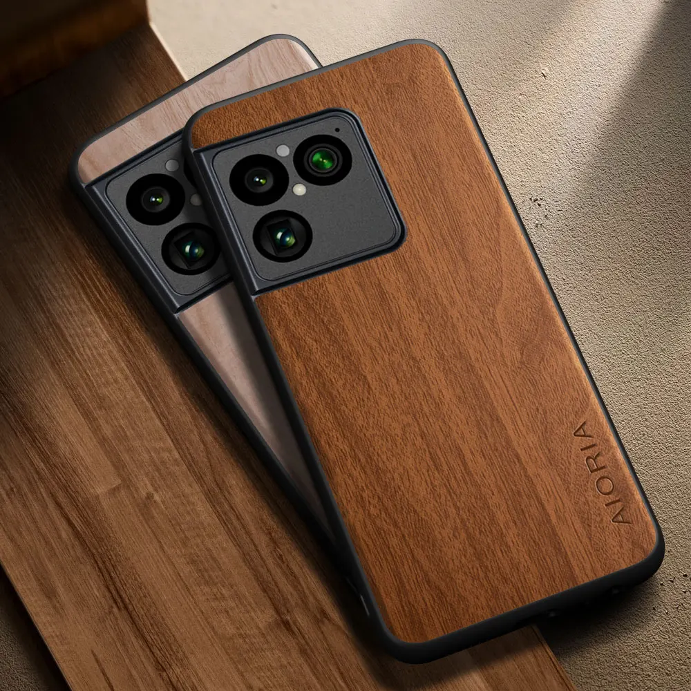 Фото Чехол для Sony Xperia 1 VIII, простой чехол с ретро-дизайном из искусственной кожи с деревянным узором, элегантный чехол для телефона Sony 1 VIII №1