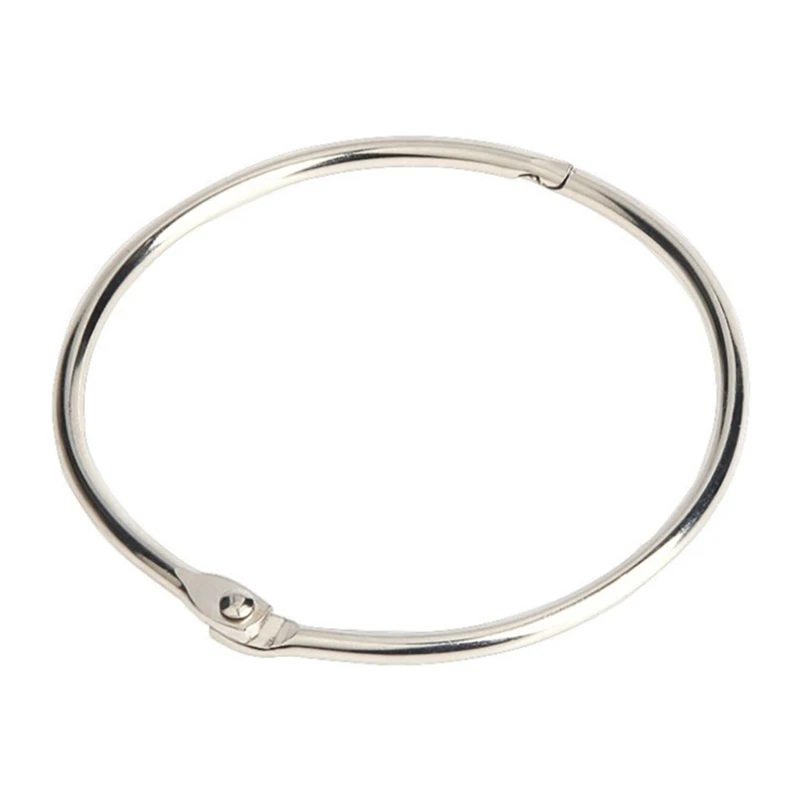 

50 Pcs Loose Leaf Binding Rings Metal Binder Rings Set Key Rings Photo Album Book Binding Rings for School Home Office