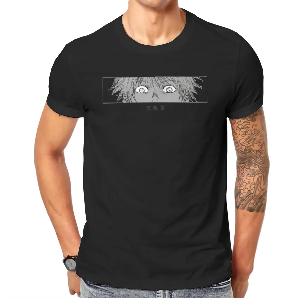 

Men Jujutsu Kaisen Gojo Satoru T Shirts Premium Anime 100% Cotton Clothing Cool Short Sleeve Round Neck Tees Plus Size T-Shirts