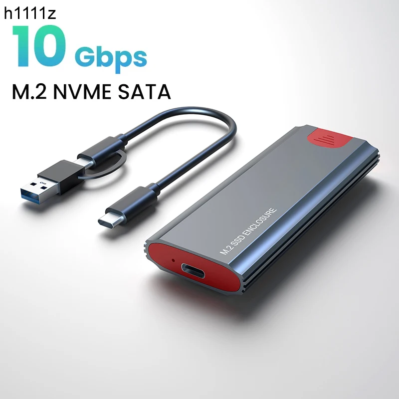 

Чехол для M2 SSD, футляр NVME M.2 на USB 3,1, адаптер SSD с OTG для NVME PCIE NGFF SATA M/B + M Key M2 SSD Box с двойным протоколом RTL9210B