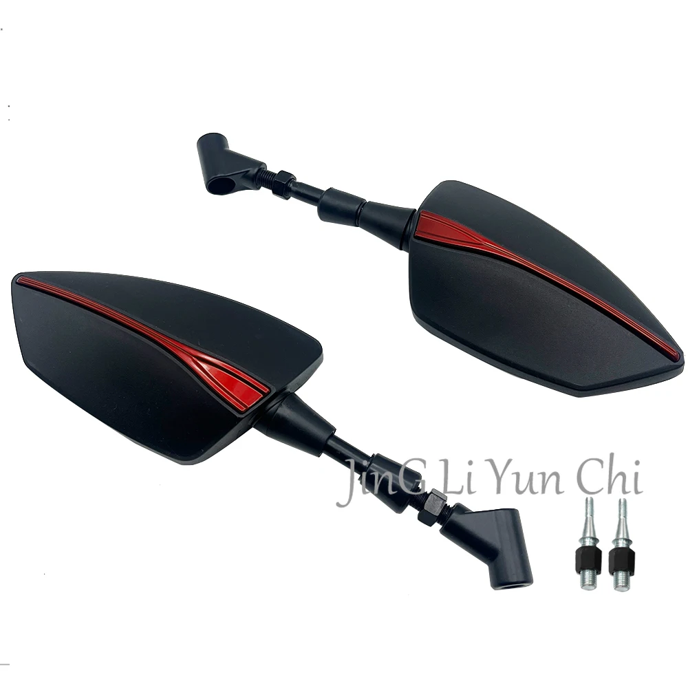 

2Pcs/Pair Motorcycle Rearview Mirror Scooter Motocross Rearview Mirrors Electrombile Back Side Convex Mirror 8mm/10mm