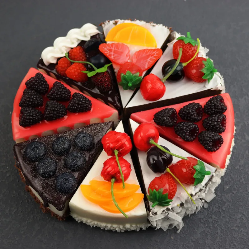 

Simulation Fruit Cake Bread Photo Props Artificial Slicing Cake Bread Model Fake Ice Cream Cake Funny Toys Cake Shop Display