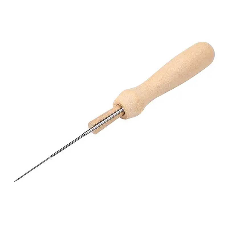 

Needles Craft DIY Tools With Solid Wood Handle Sewing Tie Dying Fine Needle for Wool Felting Durable And Good Elasticity