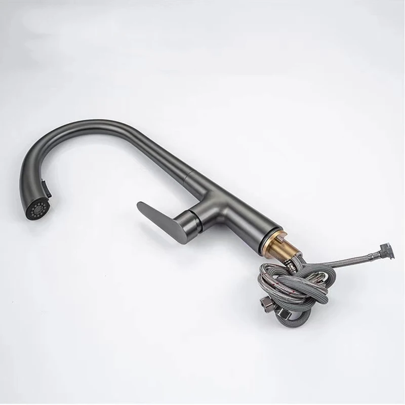 Кухонный кран встраиваемый Выдвижной Смеситель для горячей и холодной воды