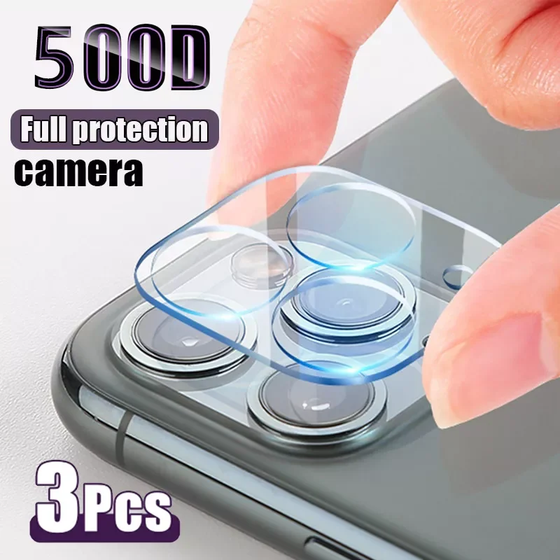 

for iPhone 13 12 Pro Max Mini Camera Lens Protector for iPhone 11 Pro Max X XS XR Max 3pcs Full Cover Ultra Lens Cap Accessories
