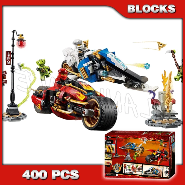 

400pcs Blade Motorcycle Snowmobile Racing 11161 Building Blocks Assemble Sets Bricks Compatible with Model