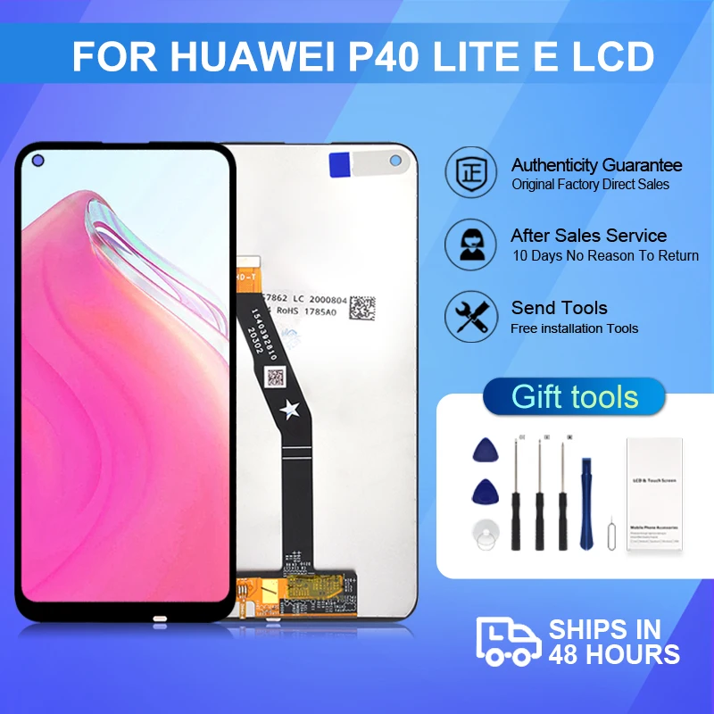 

1Pcs 6.39 Inch P40 LITE E Display For Huawei Y7P 2020 Lcd Touch Screen Digitizer ART-L28 L29 Assembly Free Shipping With Tools