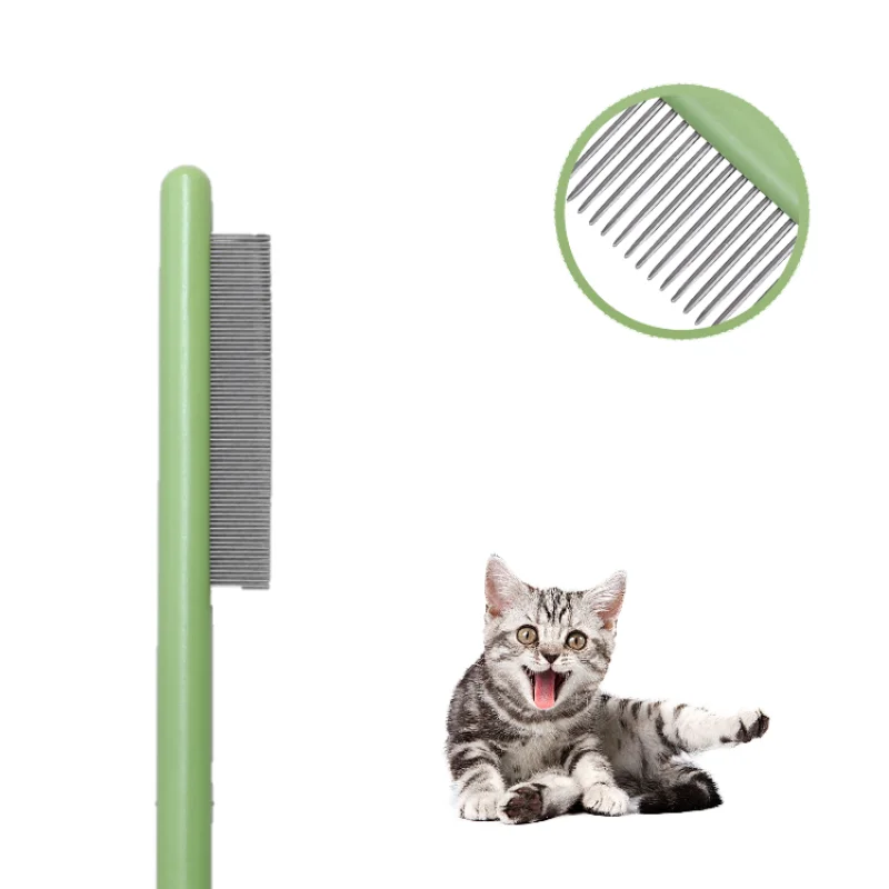 

Stainless Steel Cat Comb Pet Hair Removal Shedding Pin Combs For Cat Dog Cleaning Grooming Tool