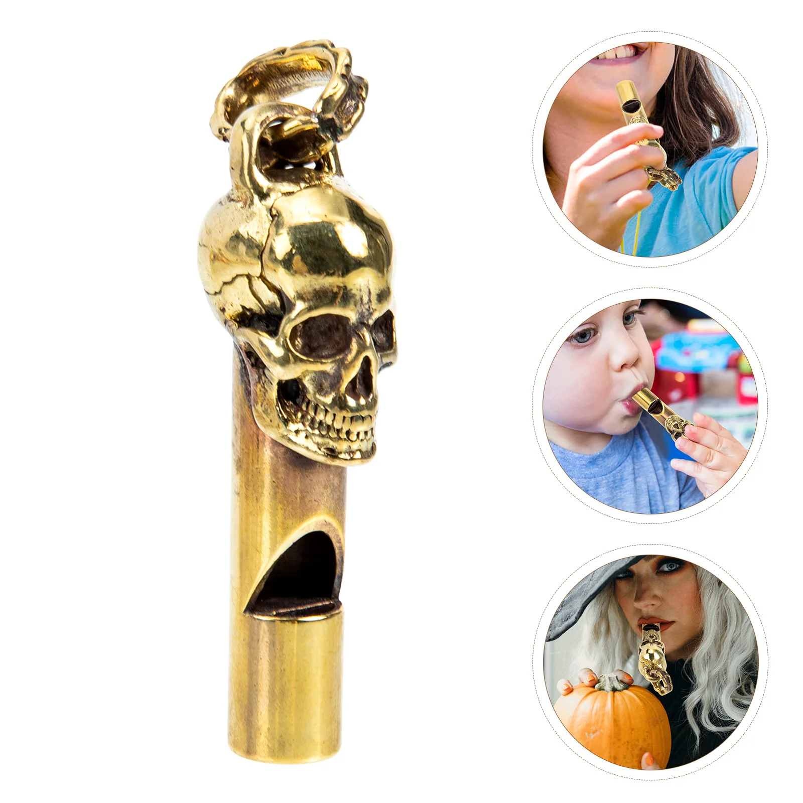 

Small Dog Toys Death Whistle Outdoor Survival Camping Party Prop Delicate Portable Copper Referee Blowing Themed Creative