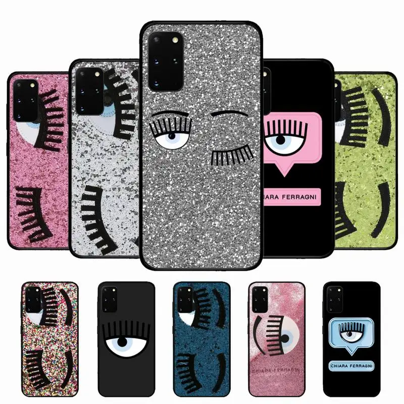 

Hot Ferragnies Eyes Chiara Phone Case for Samsung S10 21 20 9 8 plus lite S20 UlTRA 7edge