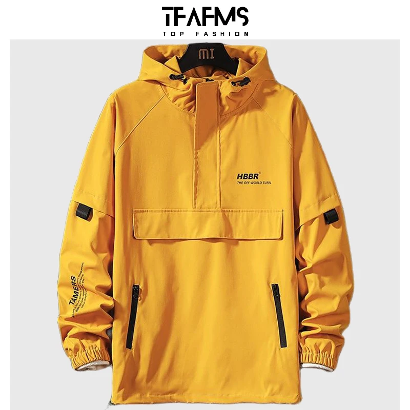 

Men's Bomber Jacket Casual Fashion Outdoor Coats Male Spring Autumn Outdoor Windbreaker Hooded Hiking Climbing Military Jackets