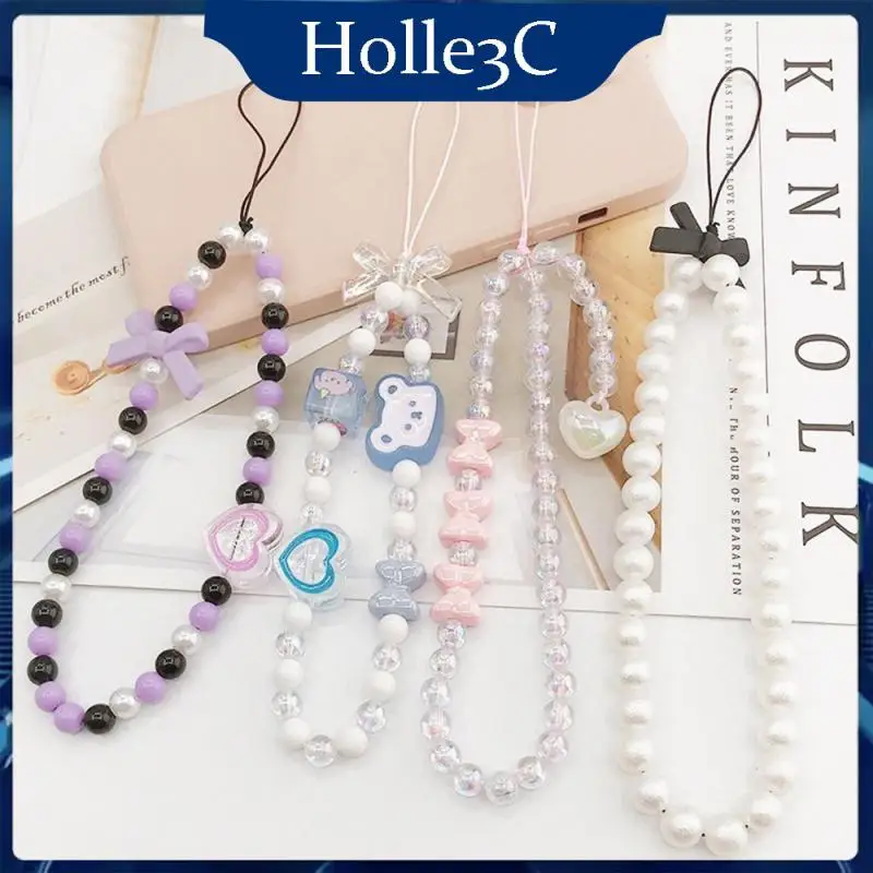 

Portable Anti-fall Wear-resistant The New Simple Fashion Beaded Mobile Phone Peripherals Durable Cell Phone Mobile Phone Cord