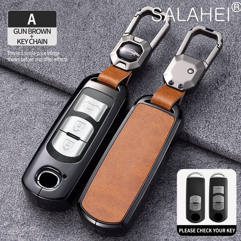 

Car Key Case Cover Shell For Mazda 2 3 6 Atenza Axela Demio CX-5 CX5 CX-30 CX-3 CX-4 CX-5 CX7 CX-9 MX5 2015 2016 2017 2018 2019