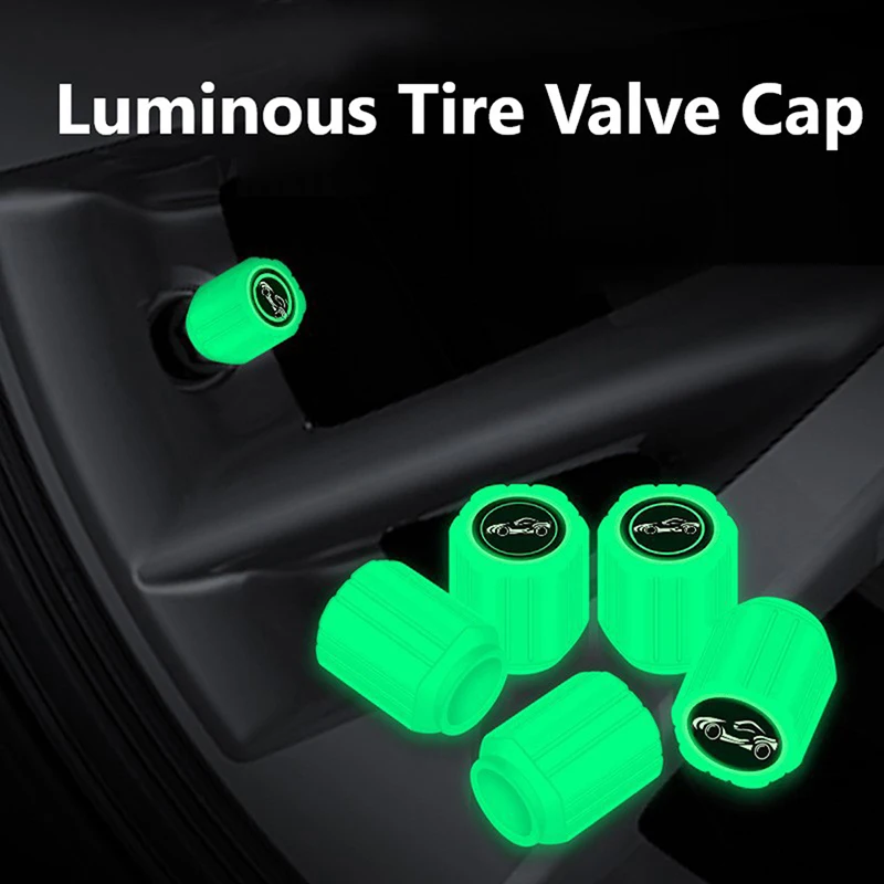 

Universal Luminous Tire Valve Cap Car Wheel Hub Glowing Dust-proof Decorative Tyre Rim Stem Covers Applicable Motorcycle Bike