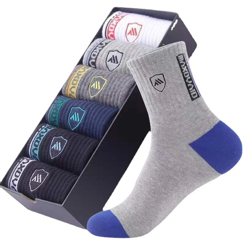 5pairsNew autumn and spring men's women's socks sports socks leisure color thick warm breathable quality socks from 5 pairs sold