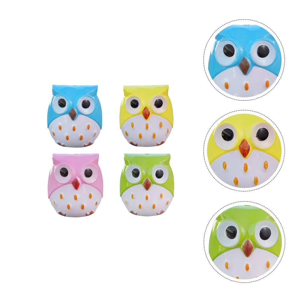 

24 Pcs Handheld Sharpener Owl Manual Sharpeners Portable Children Plastic Portable Sharpener For Kids School