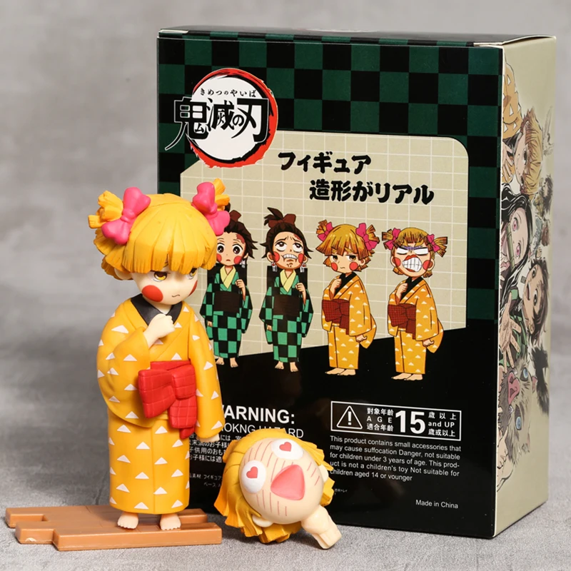 

Demon Slayer Kimetsu No Yaiba Kamado Tanjirou Zenitsu Agatsuma Model Figure Doll Decoration Toys Hobbies Holiday Gift