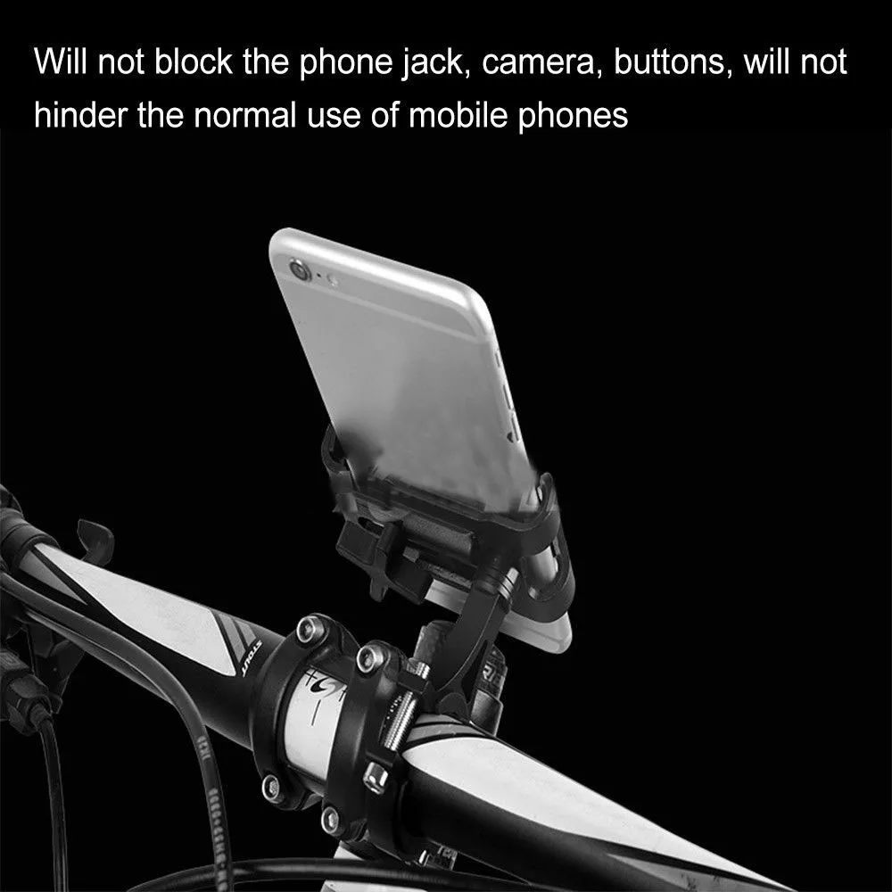 Universal rotatable adjustable bicycle navigation mobile phone bracket made of aluminum alloy is durable For iPhone Huawei OPPO