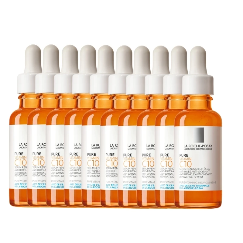 

10PCS La Roche-Posay Vitamin C10 Serum Brightening Antioxidant With Salicylic Acid Evens Skin Tone Anti-Photoaging Serum 30ml