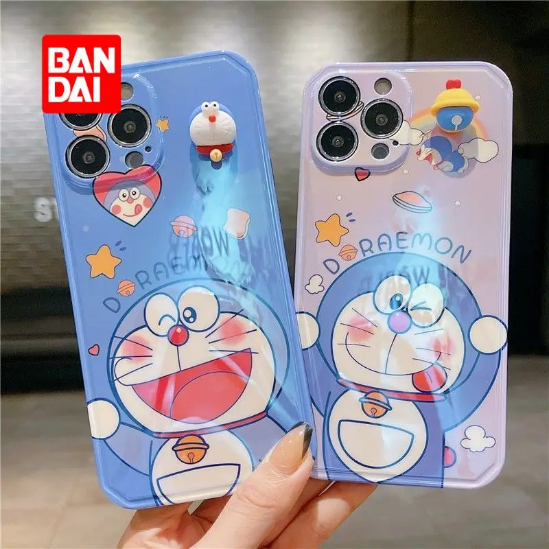 

Bandai Doraemon Protective Case for iPhone 13 13Pro 12 12Pro 11 Pro X XS Max XR 7 8 Plus Cartoon Phone Back Covers Fundas