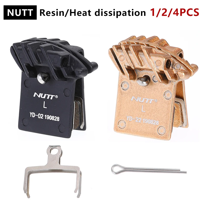 

MTB Disc Bicycle Metal Brake Pads with Cooling Fins for NUTT SRAM AVID Bike Ceramics brake Mountain Cycling Bike Accessories