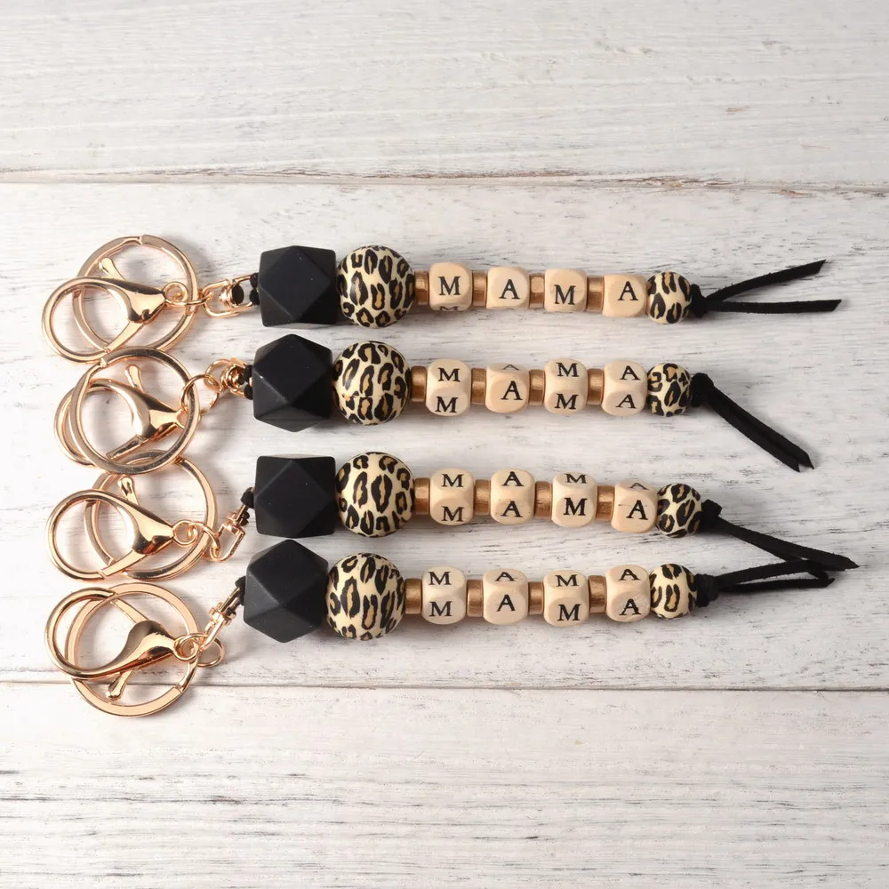 Брелок с леопардовым принтом для мам модный аксессуар подвеской-сумочкой и
