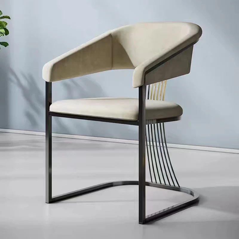 

Free Shipping Modern Dining Chairs Luxury Modern Luxuryer Dining Chairs Dinner Ergonomic Silla Bedroom Pouf Chair With Backrest