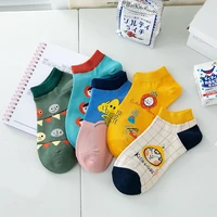 cotton woman clothes sports socks womens kawaii shallow mouth harajuku cute fresh spring and summer trendy korean version