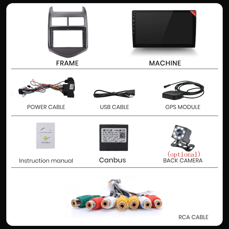 $644.00 2G+32G For Chevrolet Aveo 2 Sonic T300 2011-2015 Car Radio Multimedia Player Navigation GPS 2 din 2din Android Autoradio CarPlay