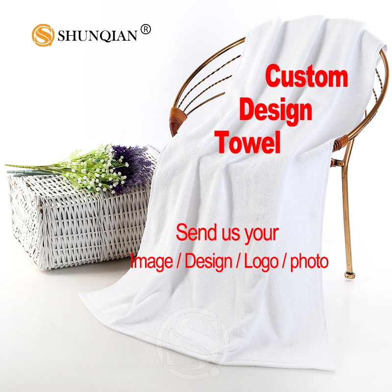 Custom Towels Personalized Image On Bath Towel 35X75cm,70X140cm Customize Own Photo Microfiber Cool Beach/FaceTowel