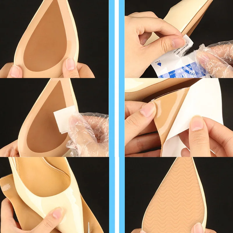 

Anti-Slip Soles For Shoes Protector Women High Heel Sole Non Slip Sticker Rubber Grips Forefoot Outsoles Pad Insert