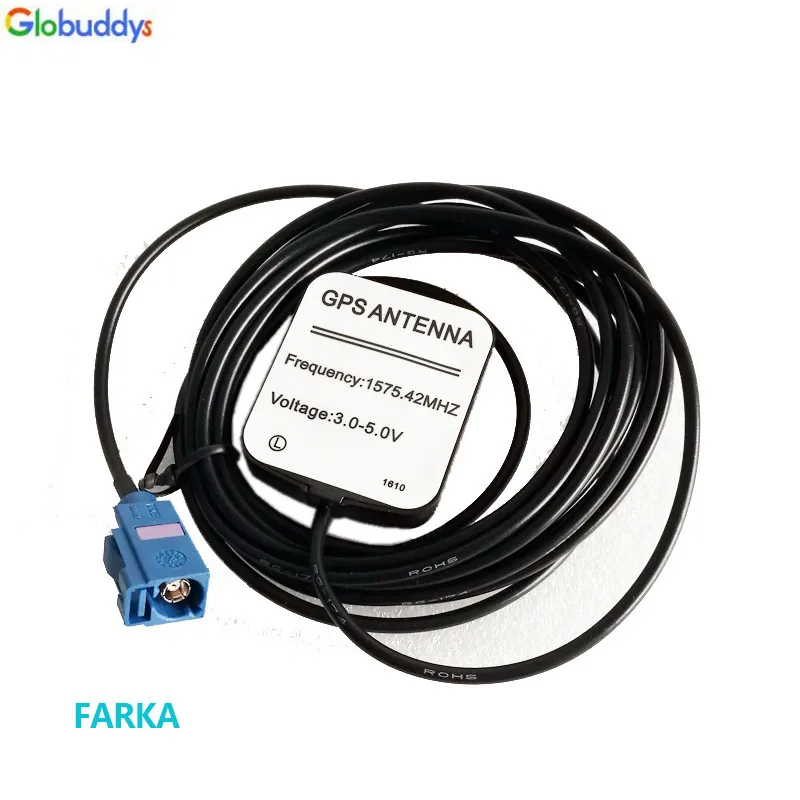 Antena remota ativa dos gps do amplificador do conector de farka/sma para a navegação de dvd do carro