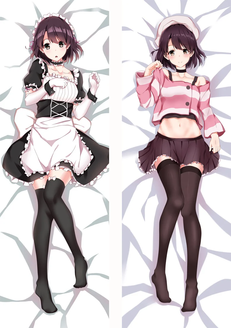 

Moegirl Anime Charcacter Pillow Case Megumi Kato Bedding Pillow Customize Saekano Cartoon Otaku Dakimakura Hugging Body Pillow