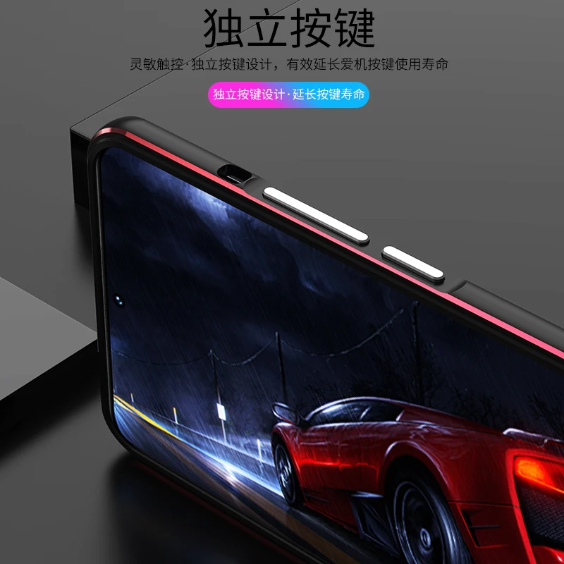 Dropshipping Matching Colors Aluminum Metal Bumper Case For Xiaomi Mi 12 12Pro 12X 12S Pro Cover CASE Carmera+Frame Protector