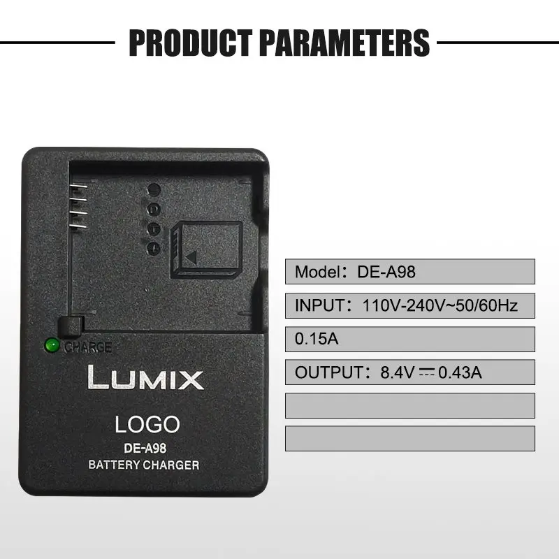 Фонарь DMW-BLE9E Аккумулятор для прочного Lumix DMW-BLG10 GF5 GF6 GX7 фонарь GX9 GX80 ZS200 ZS100 ZS70 ZS60 |