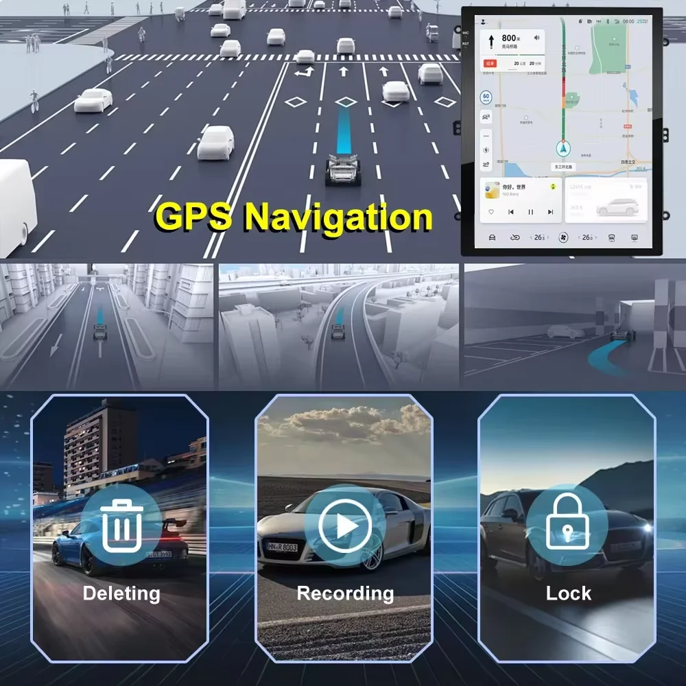 Фото 9.7-дюймовый экран, Android 16, автомобильная магнитола для Chevrolet Cruze 2012-2015, мультимедийный плеер, GPS-навигация, головное устройство, стереосистема, 5G Wi-Fi, 2DIN №1
