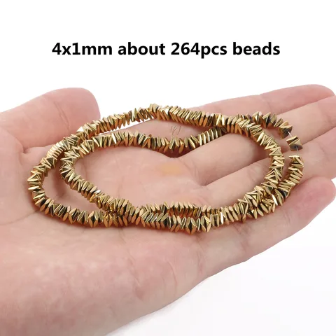 Золотые позолоченные гематитовые бусины в форме сердца Куoyu