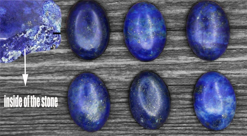 Natural Oval Lapis Lazuli Bracelet For Women Vintage Antique Silver Plated Flower Pendant Fashion Jewelry Party Gift TB276 (art.: 7a2f68696) - 7a2f68696
